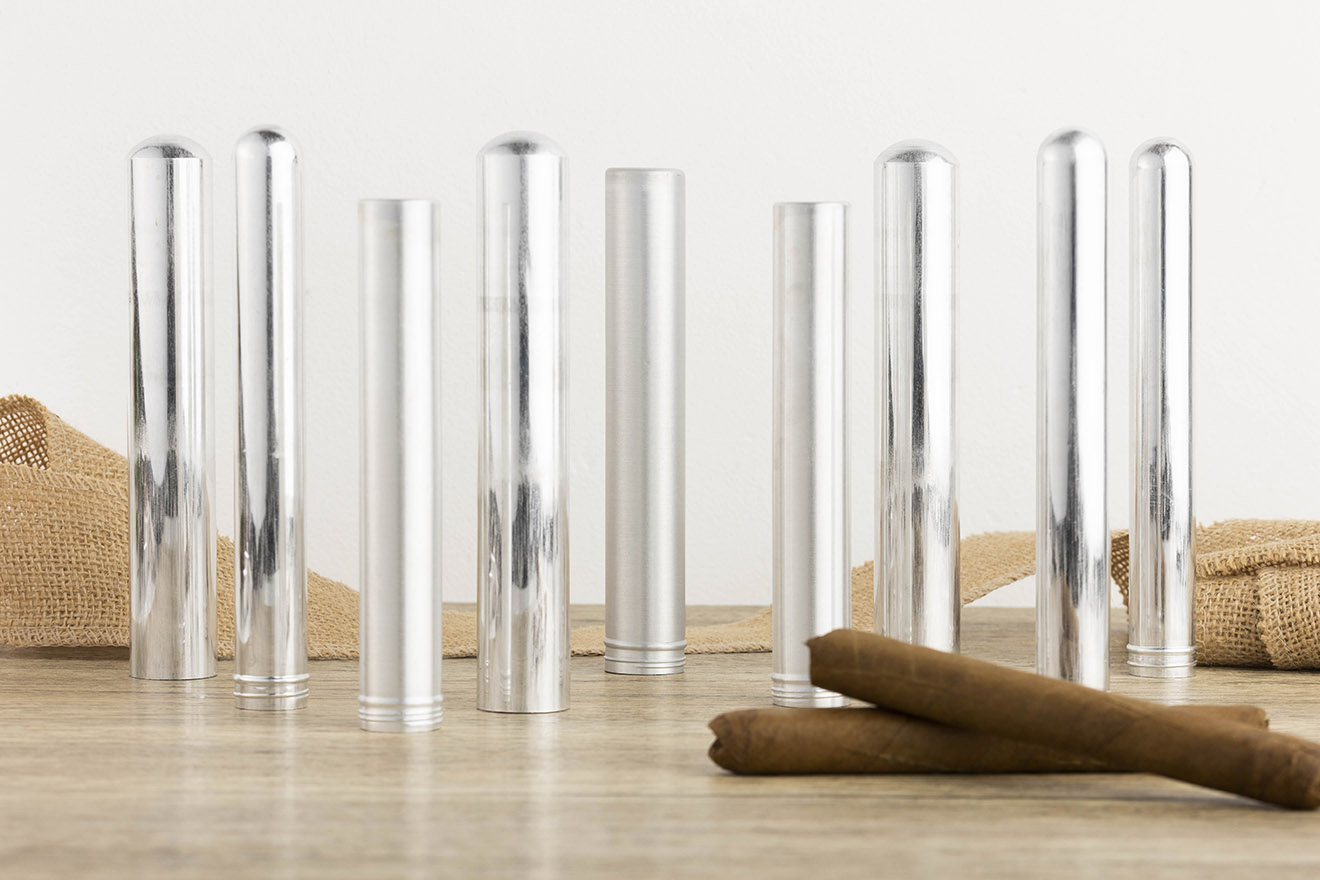 Tubes pour cigares en aluminium fabriqués par Sete